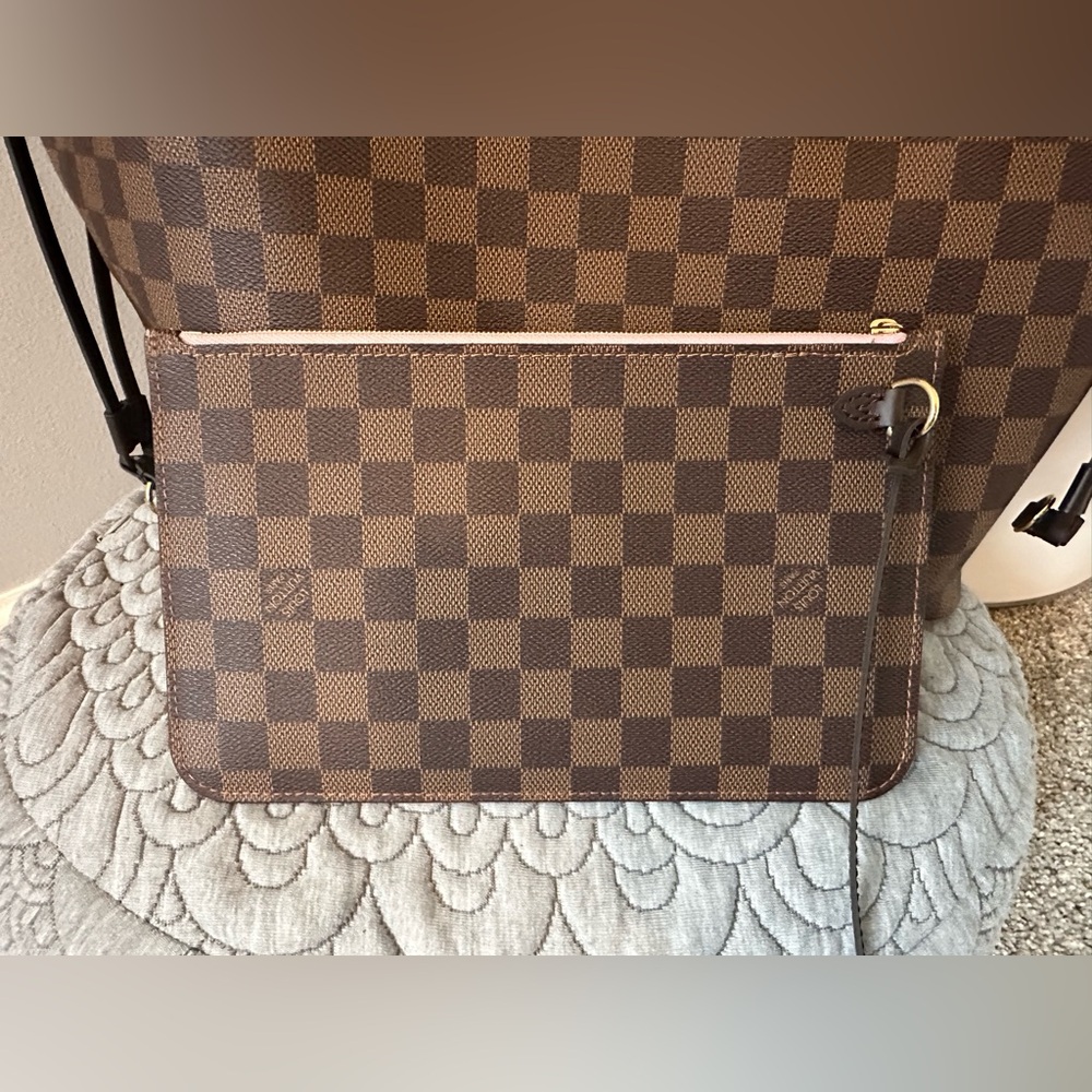 EUC🤎Louis Vuitton Neverfull MM Rose Ballerine - Picture 3 of 16